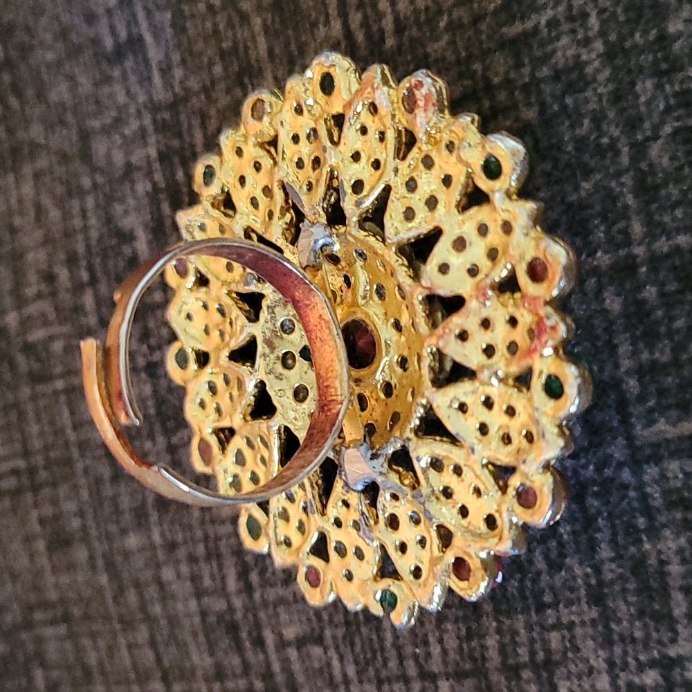 Multistone Adjustable Ring - image 3